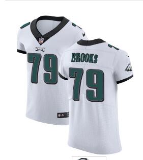Nike Eagles #79 Brandon Brooks White Men's Stitched NFL Vapor Untouchable Elite Jersey