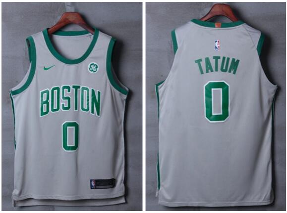 Nike New Boston Celtics #0 Jayson Tatum City Gray Basketball Jersey