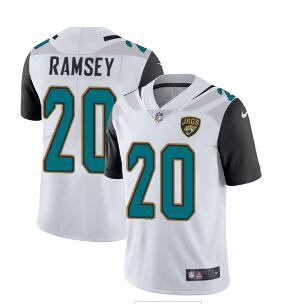Custom Nike Jacksonville Jaguars #20 Jalen Ramsey White Men's Stitched NFL Vapor Untouchable Limited Jersey