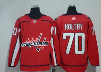 Adidas Capitals #70 Braden Holtby Red Home Authentic Stitched NHL Jersey