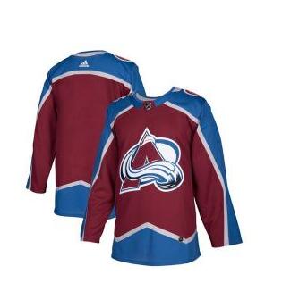 Adidas Avalanche Blank Burgundy Home  Stitched NHL Jersey