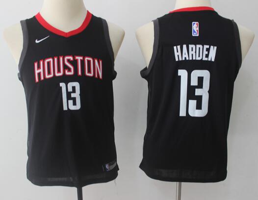 Youth /Kids Nike  Houston Rockets #13 James Harden Black 2016 Christmas Day Stitched NBA Swingman Jersey