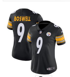 Nike Steelers #9 Chris Boswell Black Team Color Women's Stitched NFL Vapor Untouchable Limited Jersey