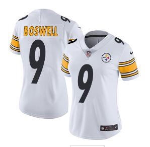 Nike Steelers #9 Chris Boswell White Women's Stitched NFL Vapor Untouchable Limited Jersey