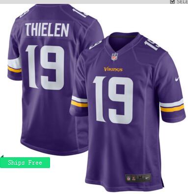 Men's Minnesota Vikings Adam Thielen Nike Purple Game Jersey