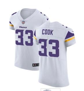 Men's Nike Minnesota Vikings #33 Dalvin Cook White Stitched NFL Vapor Untouchable Elite Jersey