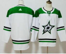 Men's Dallas Stars Blank White 2017-2018 Hockey Stitched NHL Jersey