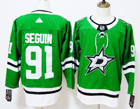 Men's Dallas Stars #91 Tyler Seguin Green 2017-2018 Hockey Stitched NHL Jersey