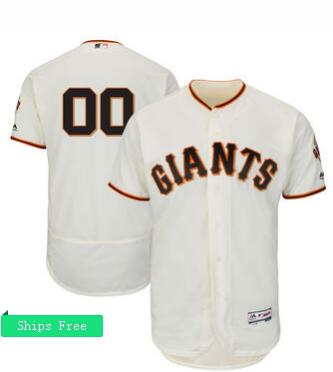 Men's San Francisco Giants Andrew McCutchen Majestic Cream Flex Base Authentic Collection Player Jersey