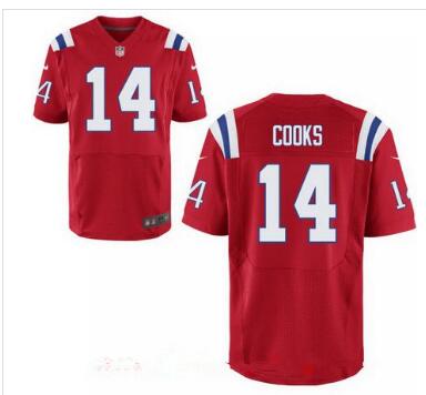 Men's New England Patriots #14 Brandin Cooks Red Alternate Stitched NFL Nike Elite Jersey