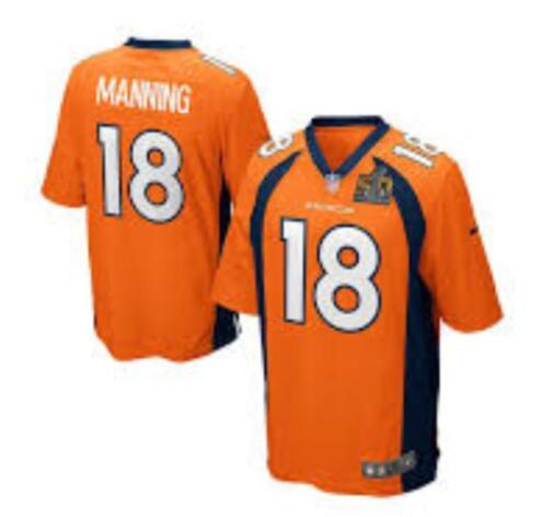 Nike Denver Broncos #18 Peyton Manning Men's Stitched NFL Jersey with 50th Patch