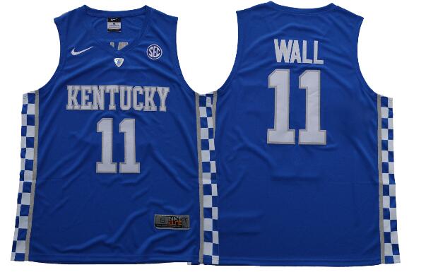 2018 New Kentucky Wildcats John Wall #11 Royal Blue College Basketball Jerseys