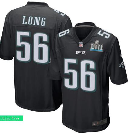 Men's Philadelphia Eagles Chris Long Nike Black Super Bowl LII Bound Game Event Jersey