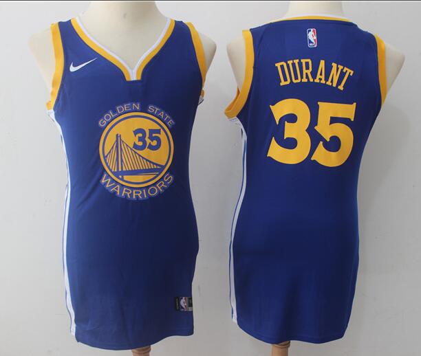 Nike Womens 35 Kevin Durant blue basketball Jersey