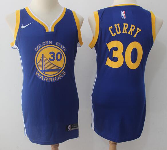 Women 2017-2018 Season New Nike 30# Stephen Curry Basketball Jersey