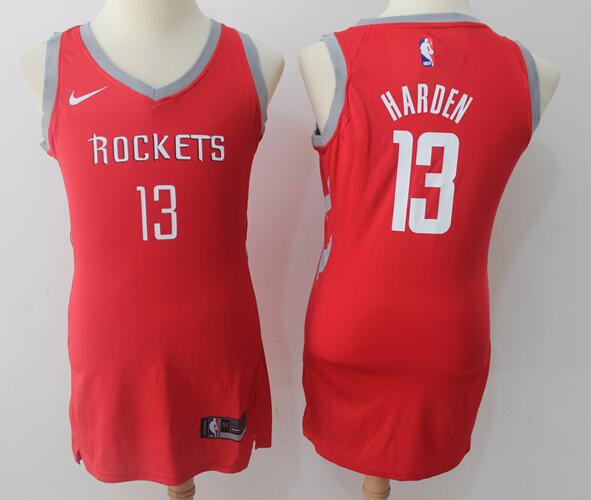 Women's Nike 13 James Harden red Jersey