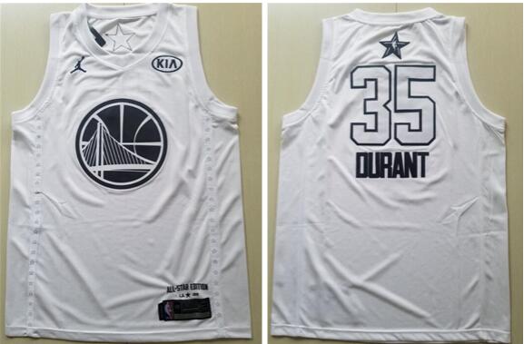 2018 New 35 Durant stitched ALL-STAR GAME city NBA Jerseys White