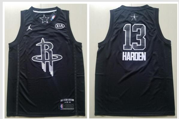 2018 New Mens City Style Nike 13 James Harden Black All Star Jersey