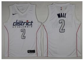 Nike Washington Wizards 2 John Wall Gray men nba basketball jersey