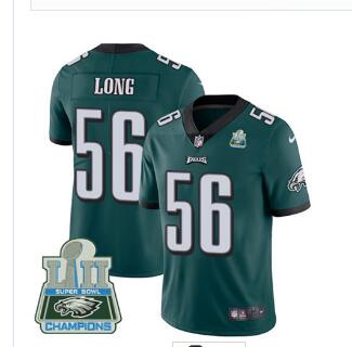 Nike Eagles #56 Chris Long Midnight Green Team Color Super Bowl LII Champions Men's Stitched NFL Vapor Untouchable Limited Jersey