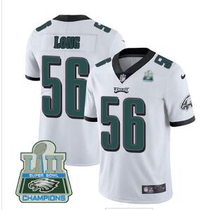 Nike Eagles #56 Chris Long White Super Bowl LII Champions Men's Stitched NFL Vapor Untouchable Limited Jersey