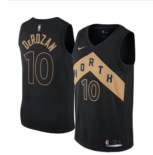 Nike Toronto Raptors #10 DeMar DeRozan Black NBA Swingman City Edition Jersey