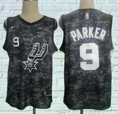 Men's San Antonio Spurs #9 Tony Parker  City Edition Basketball JERSEY