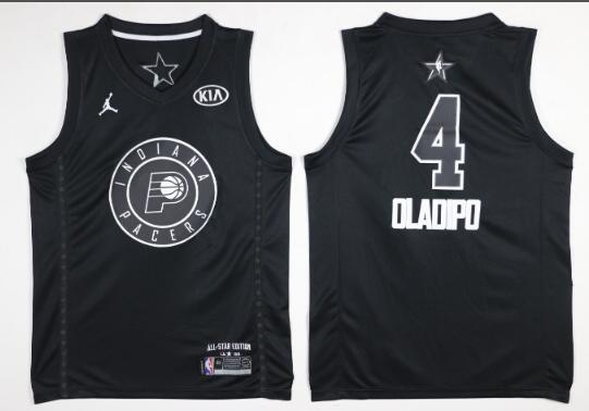 2018 All Star Men Indiana Pacers 4# Victor-Oladipo Basketball Jerseys