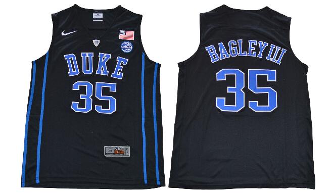 New Stitched NCAA Mens Duke Blue Devils #35 Marvin Bagley Basketball Jersey Black