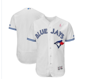 Toronto Blue Jays Blank White 2018 Mother's Day Flexbase Jersey