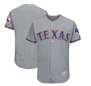 Texas Rangers Blank Gray 2018 Mother's Day Flexbase Jersey