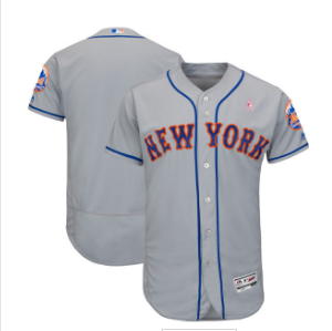 New York Mets Blank Gray 2018 Mother's Day Flexbase Jersey
