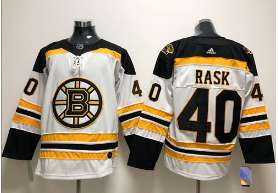 Adidas Boston Bruins #40 Tuukka Rask White Road Authentic Stitched NHL Jersey