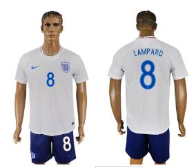 England 8 LAMPARD Home 2018 FIFA World Cup Soccer Jersey