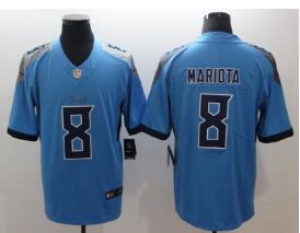 Nike Tennessee Titans 8 Marcus Mariota Light Blue New 2018 Vapor Untouchable Limited Jersey