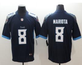 Nike Tennessee Titans 8 Marcus Mariota Navy New 2018 Vapor Untouchable Limited Jersey