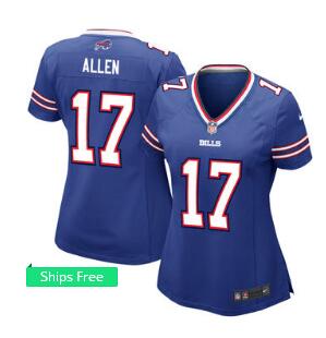 Women's Buffalo Bills Josh Allen Nike Royal 2018 NFL Draft Pick Game Jersey