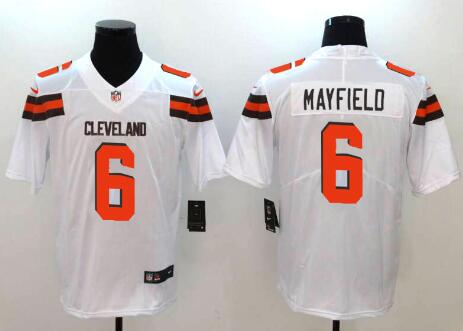 Men's Cleveland Browns 6#  Mayfield Jersey White