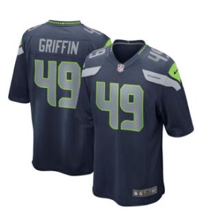 Nike Seattle Seahawks #49 Shaquem Griffin Navy 2018 NFL Draft Pick Elite Jersey