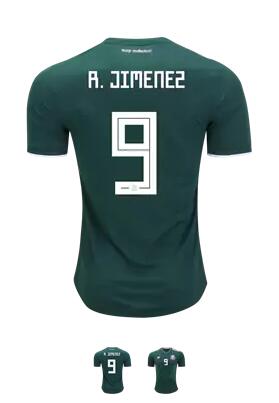 Raul Jimenez Mexico 2018 Authentic Home Jersey by adidas
