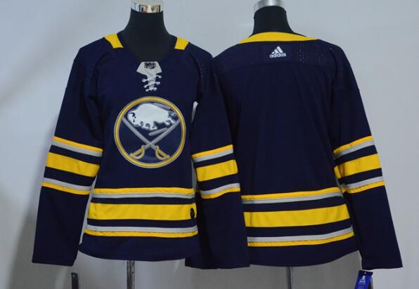Adidas Sabres  Blank  Navy Blue   Youth Stitched Jersey