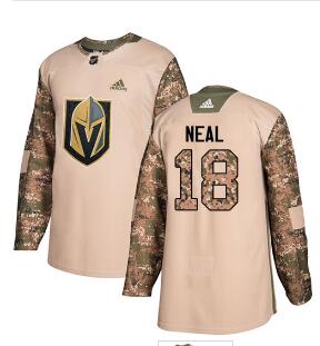 Adidas Golden Knights #18 James Neal Camo Authentic 2017 Veterans Day Stitched NHL Jersey