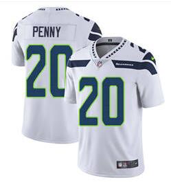 Nike Seattle Seahawks #20 Rashaad Penny White Stitched NFL Vapor Untouchable Limited Jersey