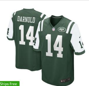 Youth New York Jets Sam Darnold Nike Green 2018 NFL Draft Pick Game Jersey