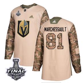 Adidas Golden Knights #81 Jonathan Marchessault Camo Authentic 2017 Veterans Day 2018 Stanley Cup Final Stitched NHL Jersey