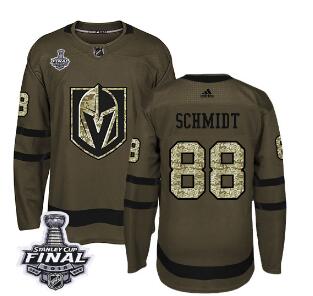 Adidas Golden Knights #88 Nate Schmidt Green Salute to Service 2018 Stanley Cup Final Stitched NHL Jersey