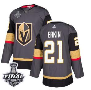 Adidas Golden Knights #21 Cody Eakin Grey Home Authentic 2018 Stanley Cup Final Stitched NHL Jersey