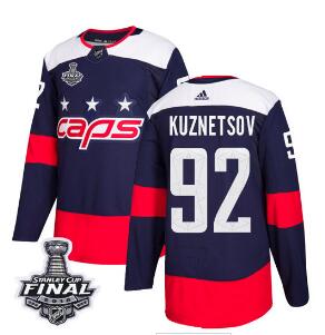 Adidas Capitals #92 Evgeny Kuznetsov Navy Authentic 2018 Stadium Series Stanley Cup Final Stitched NHL Jersey
