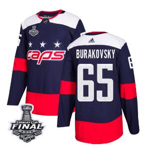 Adidas Capitals #65 Andre Burakovsky Navy Authentic 2018 Stadium Series Stanley Cup Final Stitched NHL Jersey