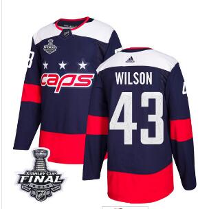 Adidas Capitals #43 Tom Wilson Navy Authentic 2018 Stadium Series Stanley Cup Final Stitched NHL Jersey